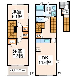 ラフレシールの物件間取画像